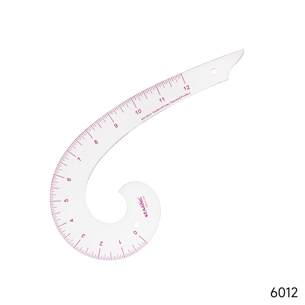 12" plastic french curve ruler