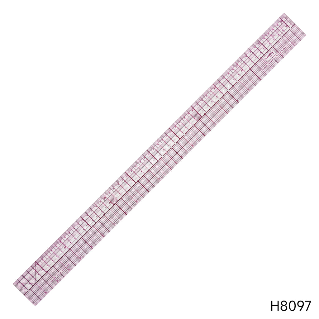 24" & 60 cm Clear Plastic Pattern Grading Ruler with holes