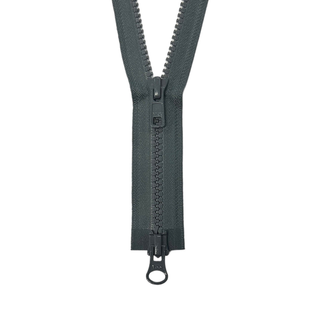 YKK #5 VISLON Plastic 2-Way Open End Zippers - Dark Grey 183