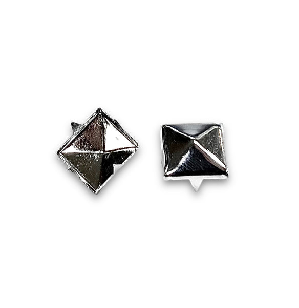 Silver Pyramid Studs