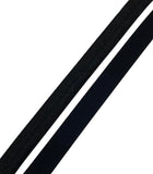 Fold-Over Elastic - Satin/Matte Black (By the Yard)