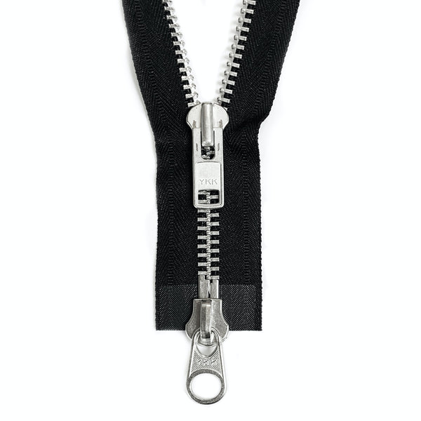 YKK Black 10 Metal Two Way Open End Zippers Sewing Supply