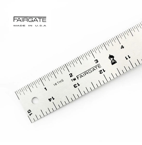 Fairgate 18 Center Finding Ruler, 1-3/4 Wide, 23-118 Made In USA