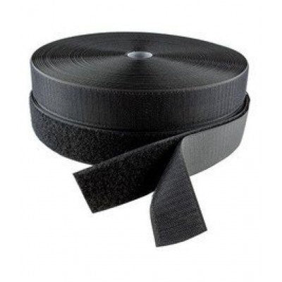 Velcro HOOK ONLY Tape Sew-In 25m x 20mm Black - 2V10H20 BLK