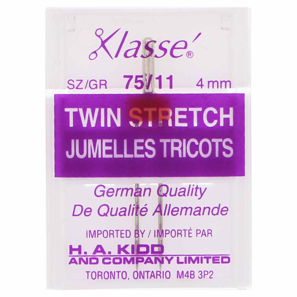 KLASSE´ Twin Stretch Needles - Size 75/11, 4mm