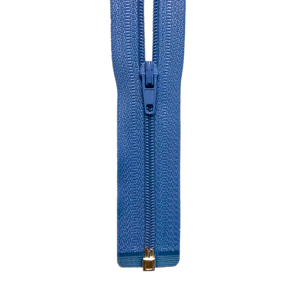 24" #3 Coil One-Way Separating Zipper - Blue
