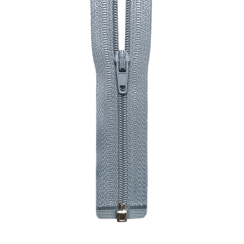 24" #3 Coil One-Way Separating Zipper - Grey