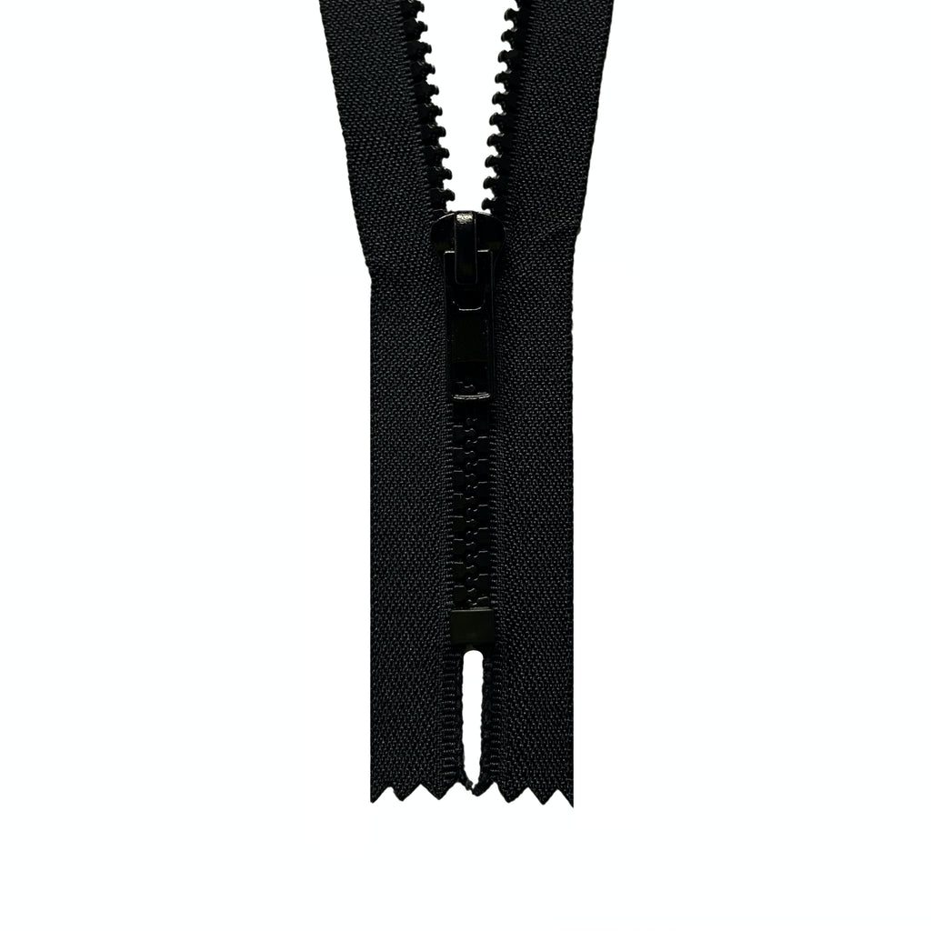 #5 Plastic Closed-End Zippers - Black
