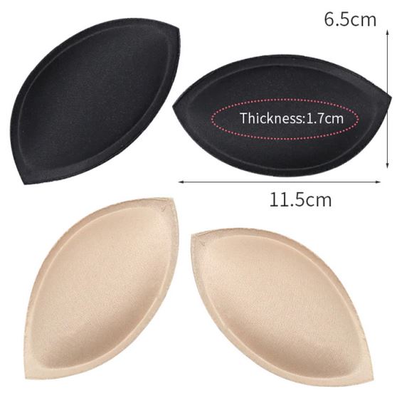 Deals on Topbine Replacement Sports Bra Pads Inserts Push Up Sew