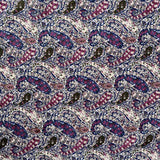 58" LIBERTY Cotton Purple/Multi-Coloured Paisley (By the yard)
