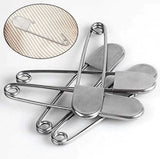 Jumbo Safety Pins - Stainless (5" Long)