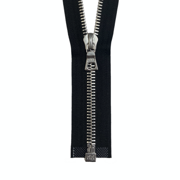 riri RiRi Zipper M8, 1 Way Sep. End, Blackened White bronze, 2110