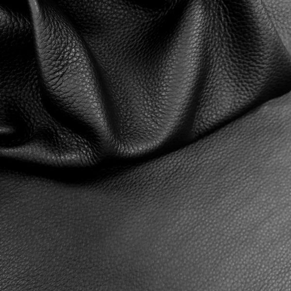 2.5oz 1.2mm Black Pebble Cow Leather (per square foot) Sewing Supply