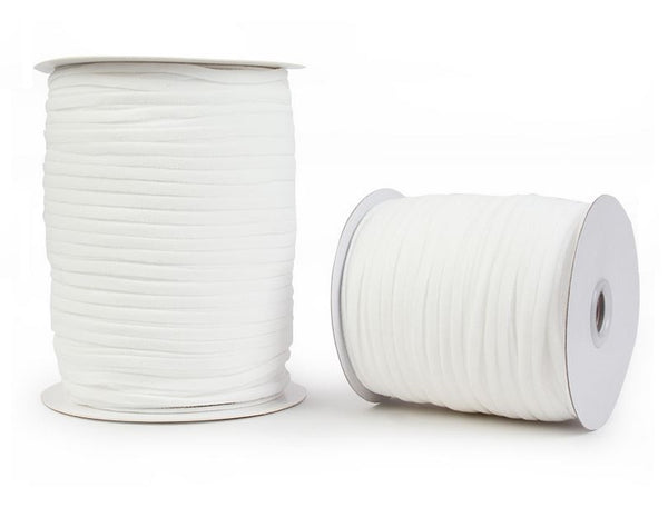 White Earloop Elastic Cord (by the Roll)