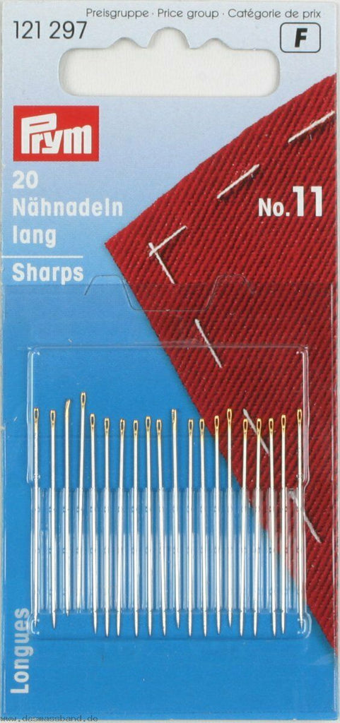 PRYM Hand Sewing Needles - Size 11 Sharp
