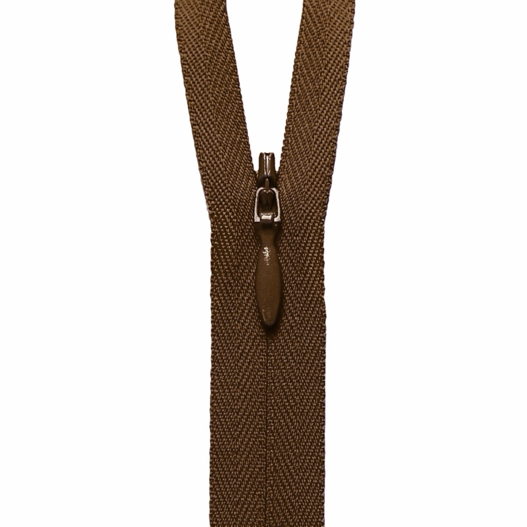 YKK Invisible Zipper - Brown