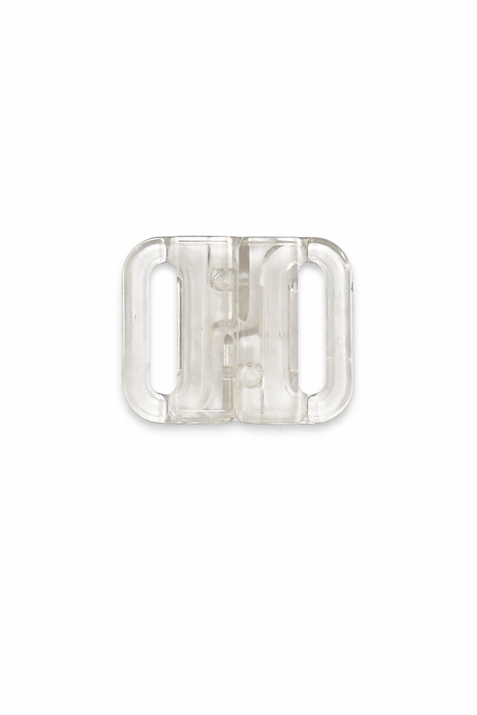 1/2" Clear Plastic Bra Buckle Closure