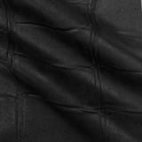3oz (1.2mm) Black Broad Scale Reptile Embossed Cow Leather (per square foot)