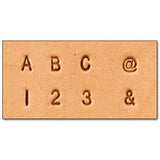 1/8" Alphabet Stamp & Number Stamp Set