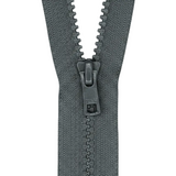 YKK VISLON #5VS Plastic One-Way Closed End Zipper – Dark Grey 577 (3 Sizes)
