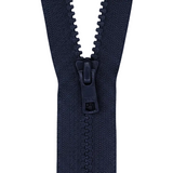 YKK VISLON #5VS Plastic One-Way Closed End Zipper – Dark Navy 233 (3 Sizes)