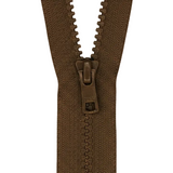YKK VISLON #5VS Plastic One-Way Closed End Zipper – Medium Brown 900 (3 Sizes)