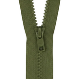 YKK VISLON #5VS Plastic One-Way Closed End Zipper – Olive 566 (3 Sizes)