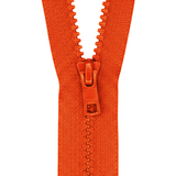 YKK VISLON #5VS Plastic One-Way Closed End Zipper – Orange 849 (3 Sizes)