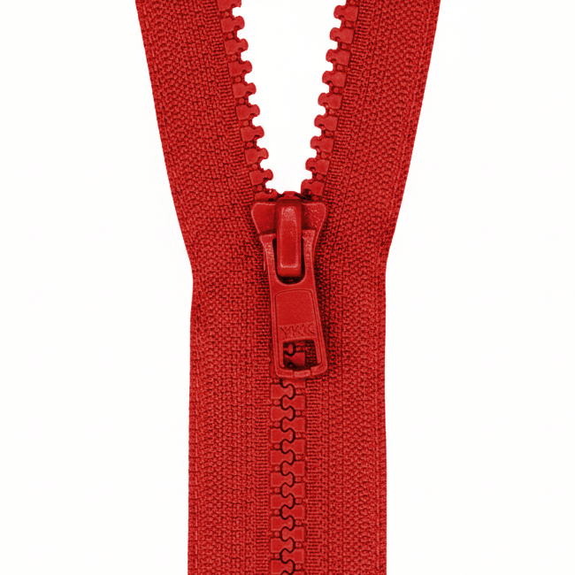 YKK VISLON #5VS Plastic Closed-End Zipper – Red 519 (3 Sizes)