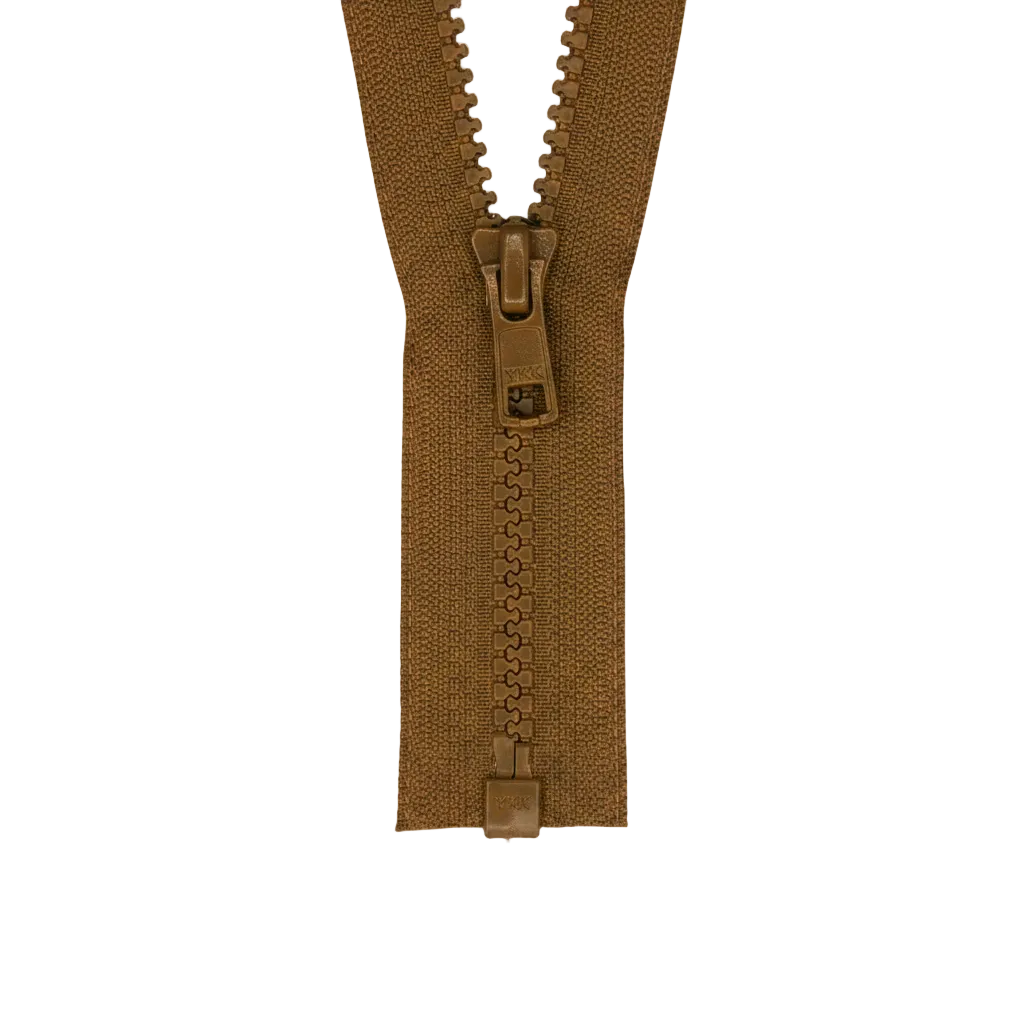 YKK VISLON #5VS Plastic One-Way Open End Zipper – Tan 93 (9 Sizes)