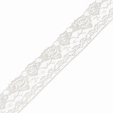 2.5" Rose Lace Trim - 10 Colours (By the Yard/Roll)