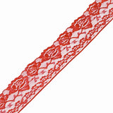 2.5" Rose Lace Trim - 10 Colours (By the Yard/Roll)