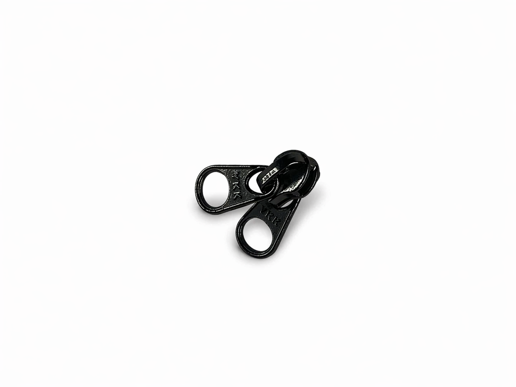 YKK #3 Coil Non-lock Slider - Double Tab - Black
