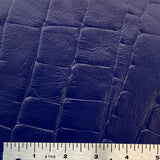 3oz (1.3mm) Blue Broad Scale Reptile Embossed Cow Leather (per square foot)
