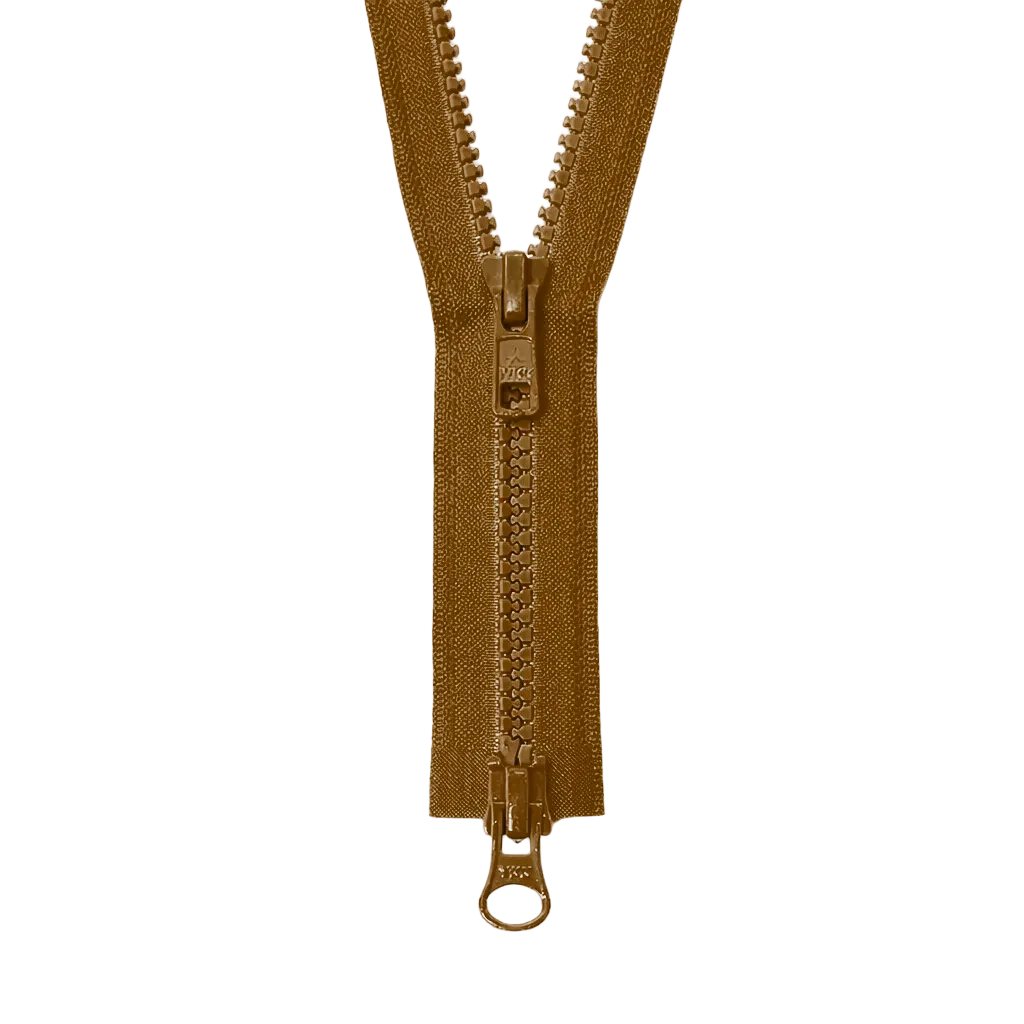 YKK VISLON #5VS Plastic Two-Way Open End Zipper – Tan 93 (5 Sizes)