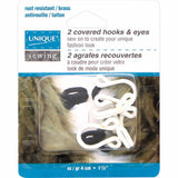 Covered hooks & eyes (2 sets)