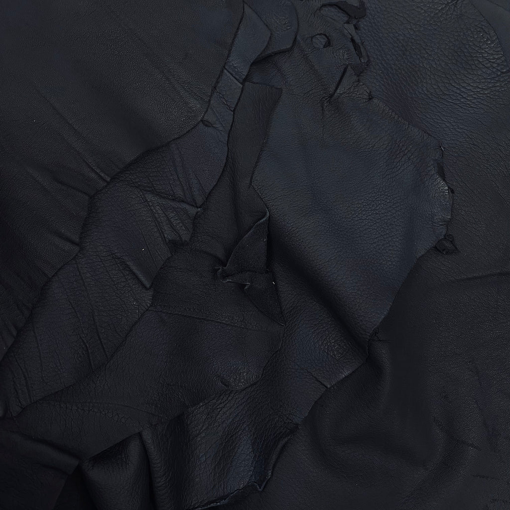 Garment Weight Deerskin- Dark Navy (per square foot)