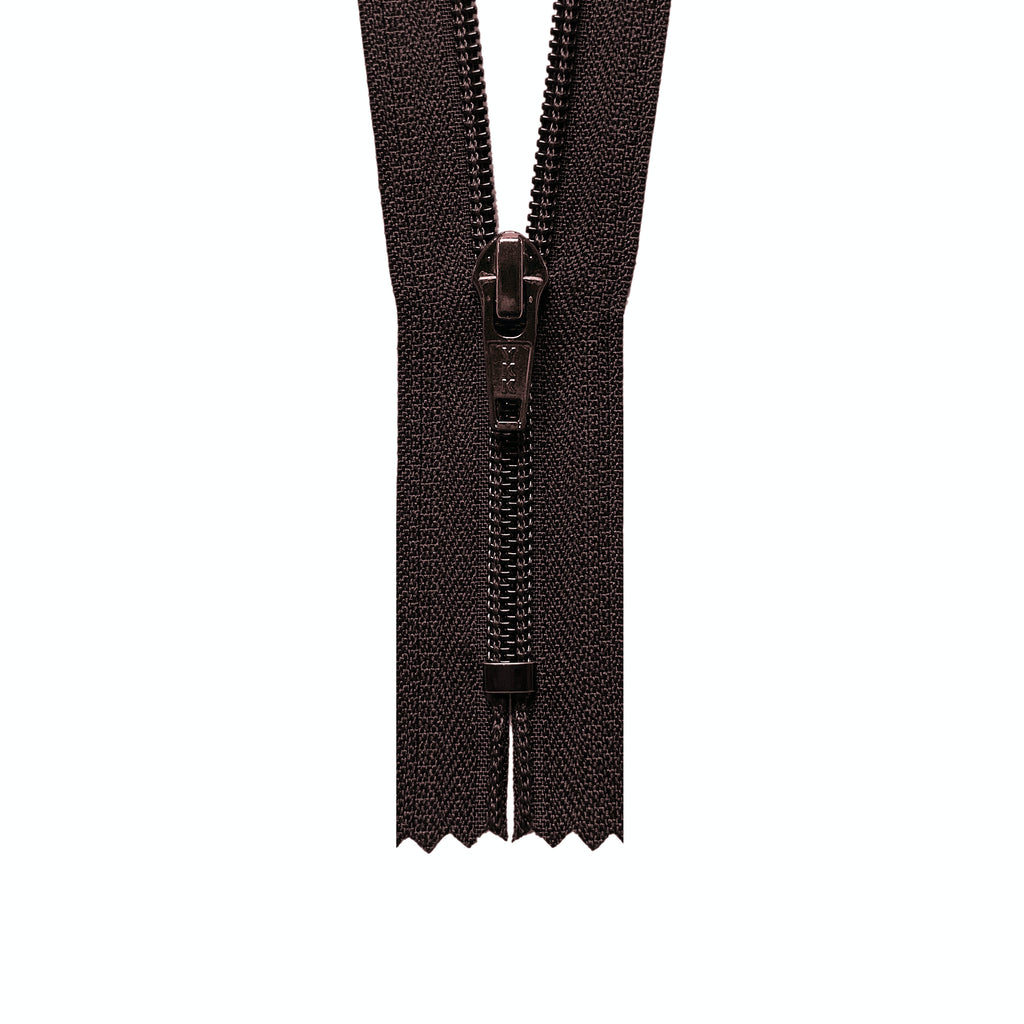 YKK #5 Nylon Coil Closed-End Zippers - Brown 570