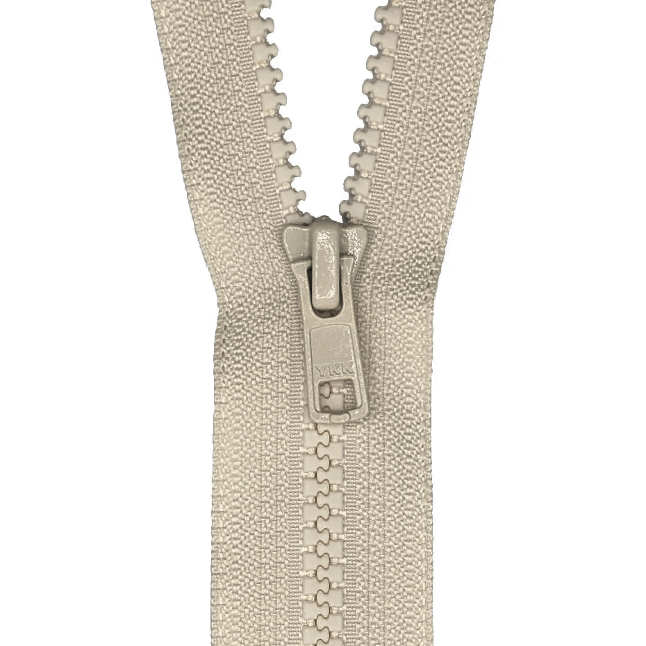 YKK VISLON #5VS Plastic Closed-End Zipper – Beige 572 (3 Sizes)