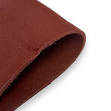 4oz (1.7mm) Pebble Cow Leather- Brick Red (per square foot)