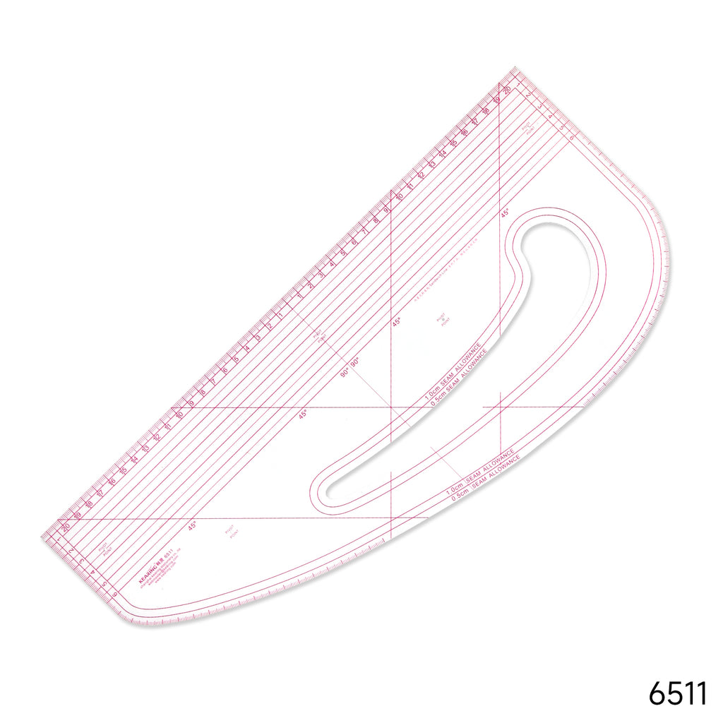 Kearing Pattern Master Plastic Curve Ruler - Metric