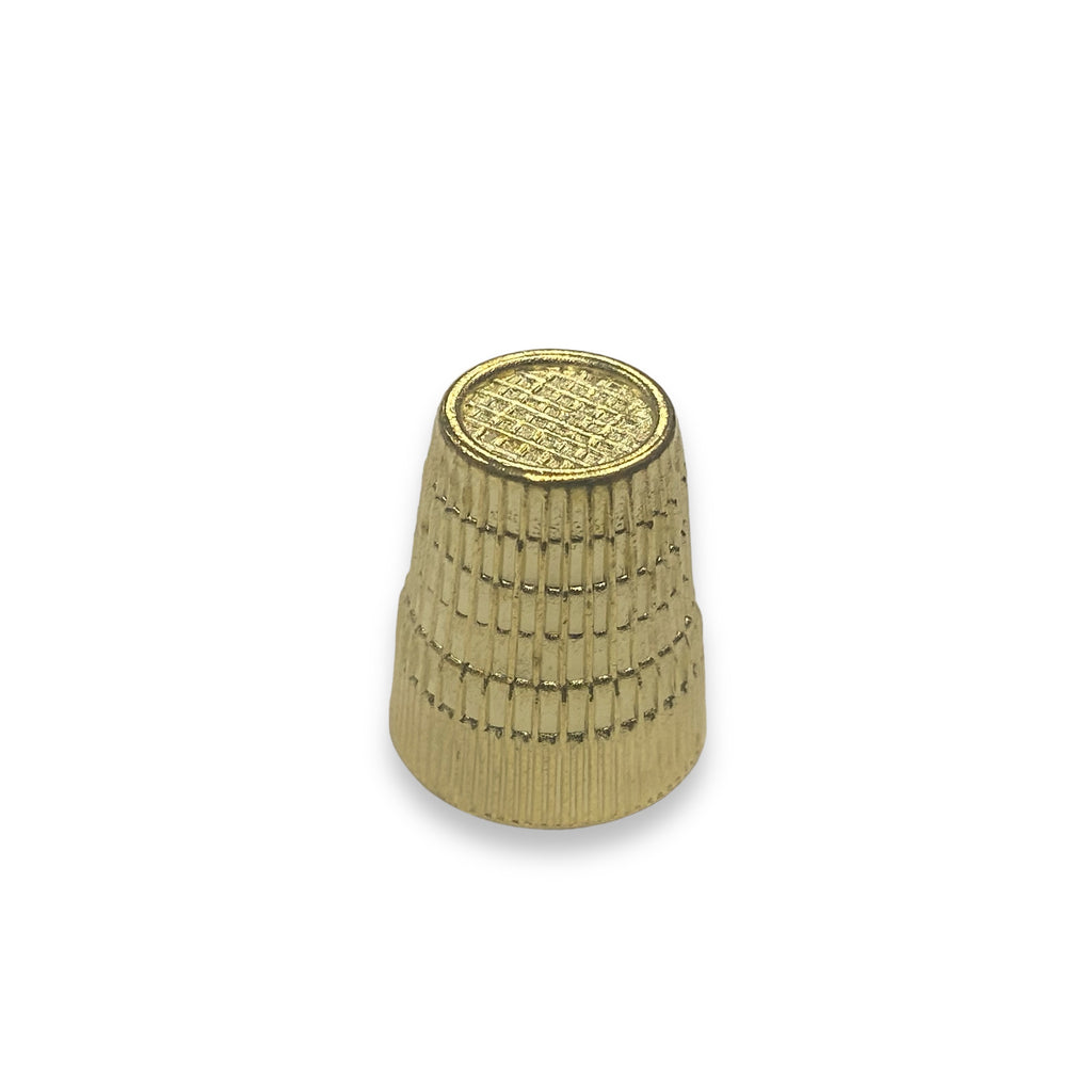 Closed-Top Thimble - Brass Plated