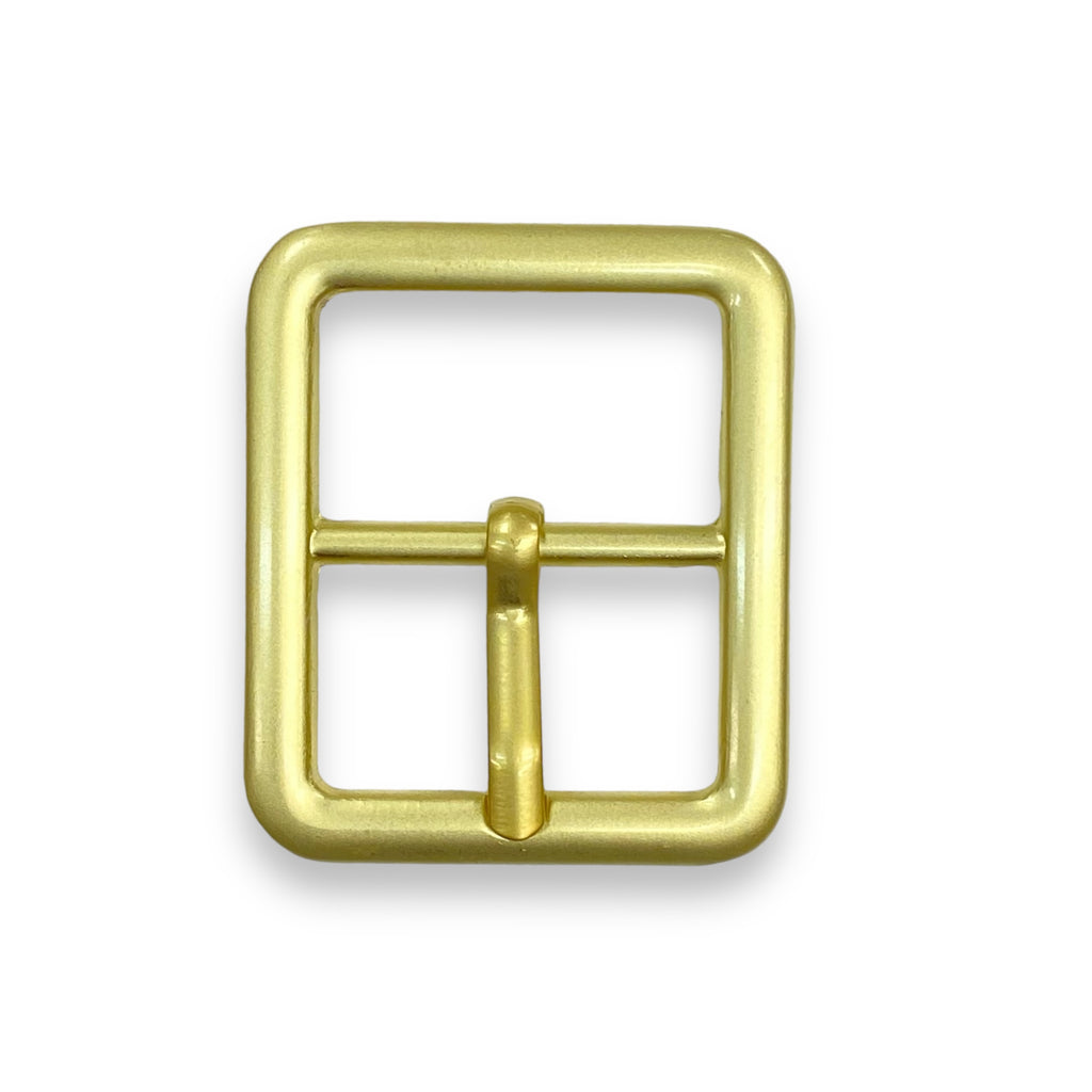 1" Centre Bar Buckle - Frosted Gold