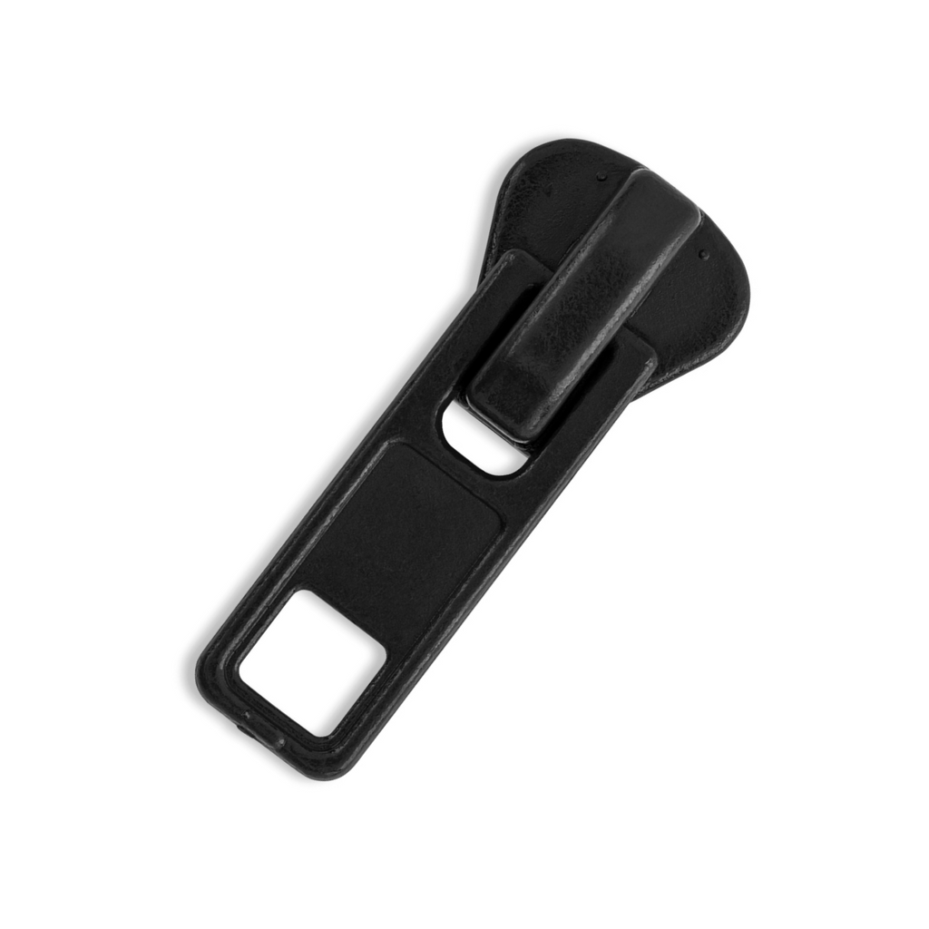 #8V Plastic Auto-lock Slider - Black