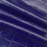 3oz (1.3mm) Blue Broad Scale Reptile Embossed Cow Leather (per square foot)