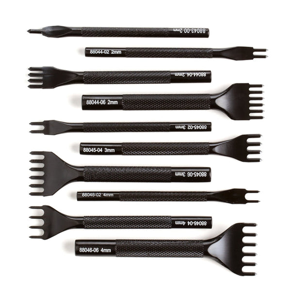 Craftool Diamond Stitching Chisels, 1 to 6 Prong – Sewing Supply Depot