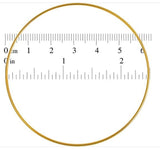 Brass Plated Thin Metal Craft O-Ring