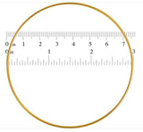 Brass Plated Thin Metal Craft O-Ring