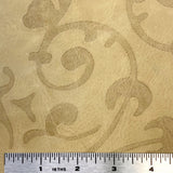3oz (1.5mm) Tan Leaf Vine Embossed Cow Leather (per square foot)