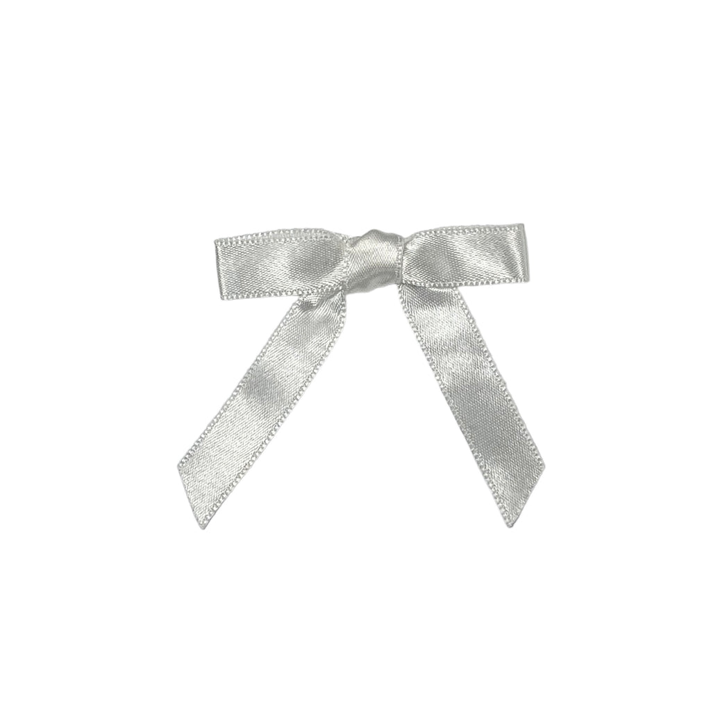 Large Classic Satin Bow - Off White (2.5” x 2”)